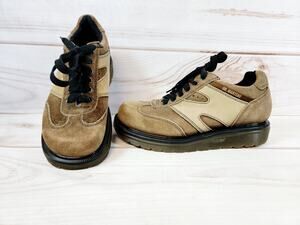 Dr Martens 9092 Made in England Platform Shoes Mens Size 6 Brown Suede Leather